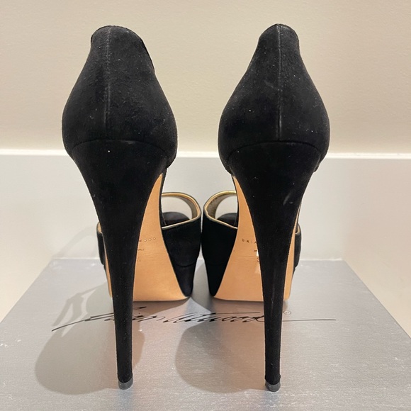 Brian Atwood platform open toe heels - Picture 3 of 10